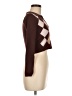 Shein Argyle Brown Pullover Sweater Size M - photo 4