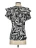 Sunny Leigh Silver Short Sleeve Blouse Size S - photo 2