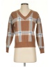 Max Studio Plaid Brown Pullover Sweater Size XS - photo 1