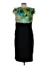 AB Studio Graphic Black Cocktail Dress Size 12 - photo 2