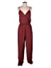 Zara Solid Burgundy Jumpsuit Size S - photo 1