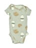 Carter's 100% Cotton Print Green Short Sleeve Onesie Size Newborn - photo 1