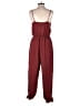 Zara Solid Burgundy Jumpsuit Size S - photo 2