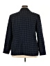 Karen Scott Plaid Blue Blazer Size 20 - photo 2