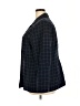 Karen Scott Plaid Blue Blazer Size 20 - photo 5