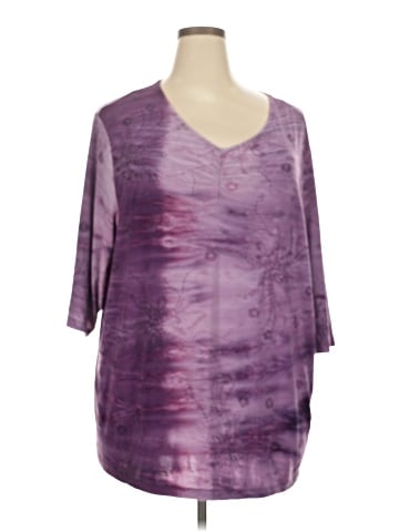 Liz & Me 3/4 Sleeve Top (view 1)