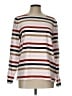 Talbots 100% Cotton Stripes White Pullover Sweater Size L - photo 1