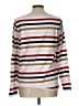 Talbots 100% Cotton Stripes White Pullover Sweater Size L - photo 2