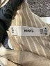 MNG Chevron-herringbone Ivory Tan Jumpsuit Size XXS - photo 3