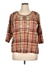 DressBarn Brown 3/4 Sleeve Blouse Size XL - photo 1