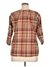 DressBarn Brown 3/4 Sleeve Blouse Size XL - photo 2