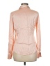 Theory Color Block Orange Long Sleeve Silk Top Size M - photo 2