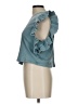 Zara Teal Short Sleeve Top Size L - photo 5