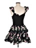LoveShackFancy Floral Black Cocktail Dress Size 6 - photo 2