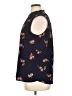 Carolina Belle Floral Blue Sleeveless Blouse Size XL - photo 5