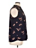 Carolina Belle Floral Blue Sleeveless Blouse Size XL - photo 4