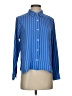 J.Jill 100% Recycled Polyester Stripes Blue Long Sleeve Blouse Size S (petite) - photo 1