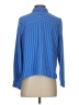 J.Jill 100% Recycled Polyester Stripes Blue Long Sleeve Blouse Size S (petite) - photo 2