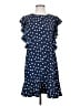 Vineyard Vines 100% Polyester Polka Dots Blue Casual Dress Size 4 - photo 1