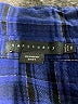 Sanctuary Plaid Blue Long Sleeve Button-Down Shirt Size M - photo 7