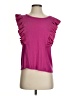 BCBGMAXAZRIA Pink Short Sleeve Top Size S - photo 1