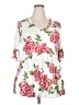Assorted Brands White 3/4 Sleeve Blouse Size 3X (estimated) - photo 1