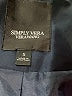 Simply Vera Vera Wang 100% Polyester Black Trenchcoat Size S - photo 6