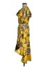 River Island 100% Polyester Yellow Casual Dress Size 8 - photo 5