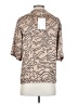 Vanilia 100% Acetate Animal Print Tan Short Sleeve Blouse Size EU 36 / US 6 - photo 2