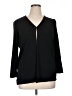 Sigrid Olsen Black Long Sleeve Blouse Size XL - photo 1