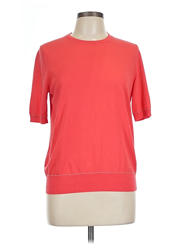 Pre-owned Lafayette 148 Short Sleeve T-shirt In Red