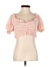 Cotton Candy LA Pink Short Sleeve Blouse Size S - photo 1