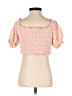 Cotton Candy LA Pink Short Sleeve Blouse Size S - photo 2