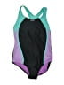 Speedo Color Block Purple One Piece Swimsuit Size 16 - photo 1
