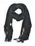 Lucky Brand Black Gray Scarf One size - photo 1