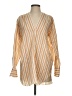 Helmut Lang Stripes Orange Long Sleeve Blouse Size XS - photo 1