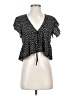 Shein 100% Polyester Black Short Sleeve Blouse Size XS - photo 1