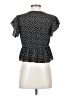 Shein 100% Polyester Black Short Sleeve Blouse Size XS - photo 2