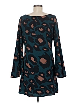 sachin and babi light blue dress Judith March Palm Print Satin Halter Tie Dress- Size S  The Saved  Collection