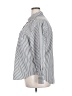 Casa Cabana Stripes Silver White Long Sleeve Button-Down Shirt Size XXL - photo 5
