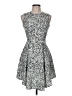 H&M 100% Polyester Paisley Gray Cocktail Dress Size 6 - photo 1