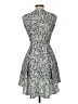 H&M 100% Polyester Paisley Gray Cocktail Dress Size 6 - photo 2