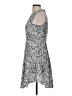 H&M 100% Polyester Paisley Gray Cocktail Dress Size 6 - photo 5
