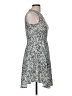 H&M 100% Polyester Paisley Gray Cocktail Dress Size 6 - photo 4
