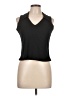 Fashion Bug 100% Polyester Black Tank Top Size L (petite) - photo 1