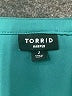 Torrid 100% Polyester Teal Long Sleeve Blouse Size 2X Plus (2) - photo 4
