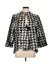 I.C. By Connie K Houndstooth Silver Blazer Size L - photo 1