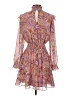 THML 100% Polyester Paisley Purple Cocktail Dress Size XS - photo 2