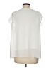 Unbranded 100% Polyester Ivory Short Sleeve Blouse Size M (estimated) - photo 2