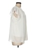 Unbranded 100% Polyester Ivory Short Sleeve Blouse Size M (estimated) - photo 4